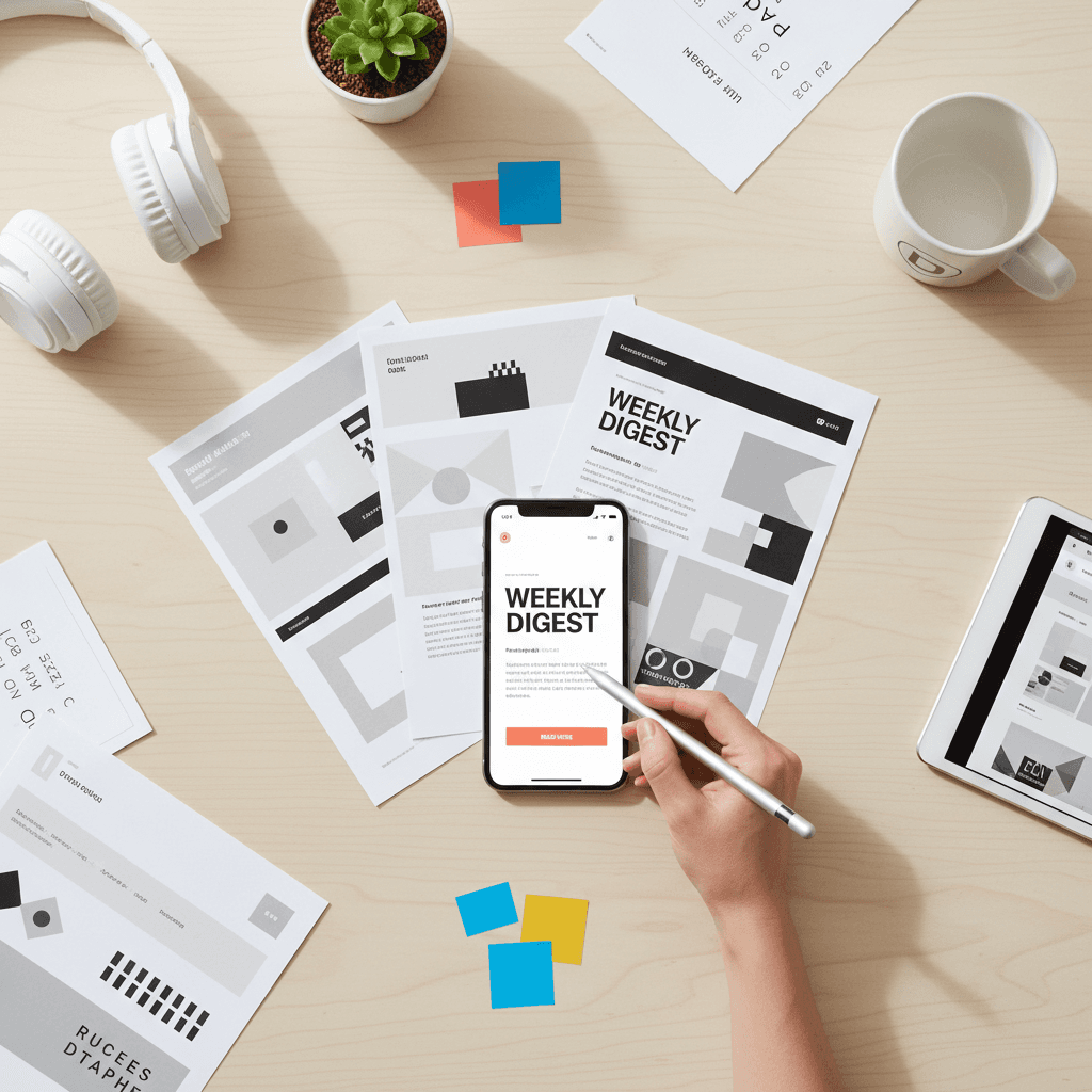 Newsletter design and layout optimization